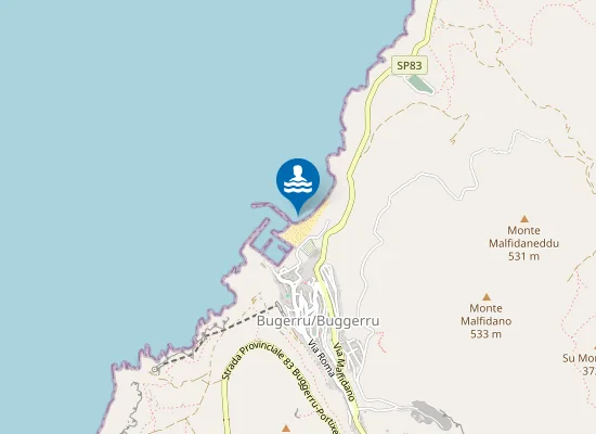 Map of SPIAGGIA DEL PORTO