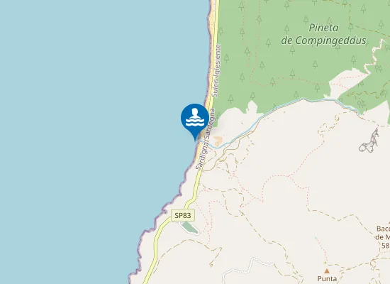 Map of SPIAGGIA SOTTO IL PONTE