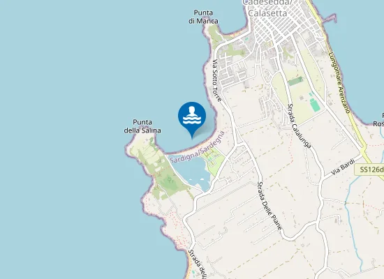 Map of SPIAGGIA SALINE