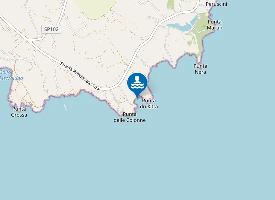 Map of SPIAGGIA GRANDE LA BOBBA