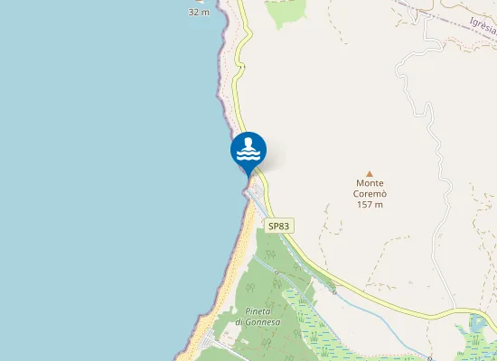 Map of 50 MT NORD CANALE FUNTANAMARE