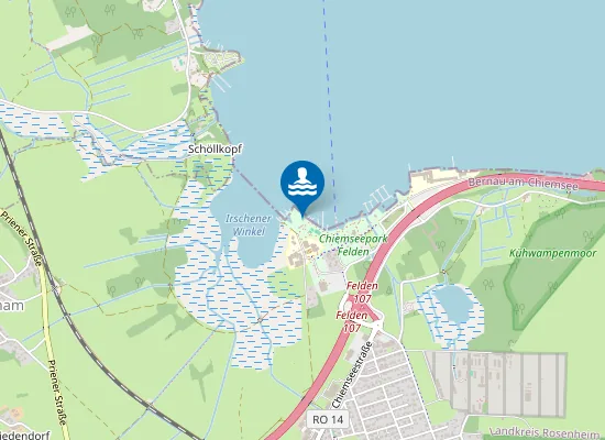 Map of CHIEMSEE BERNAU CHIEMSEEPARK FELDEN