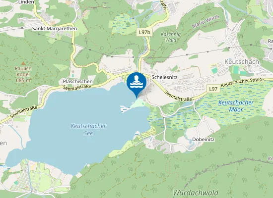 Map of KEUTSCHACHER SEE, KEUTSCHACH