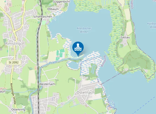 Map of CHIEMSEE RIMSTING WESTERNACH