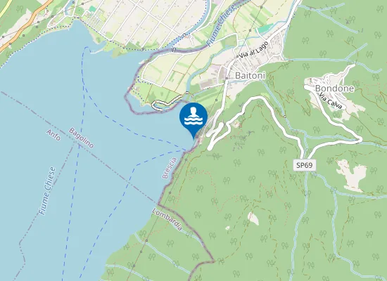 Map of SPIAGGIA BAITONI