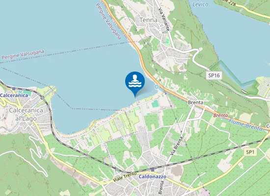 Map of LIDO DI CALDONAZZO