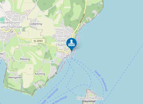 Map of CHIEMSEE GSTADT NEUE BADEANSTALT