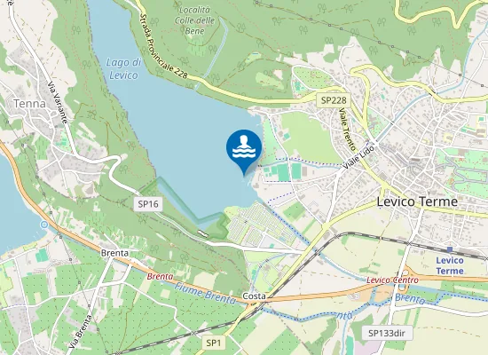 Map of SPIAGGIA LIDO LEVICO