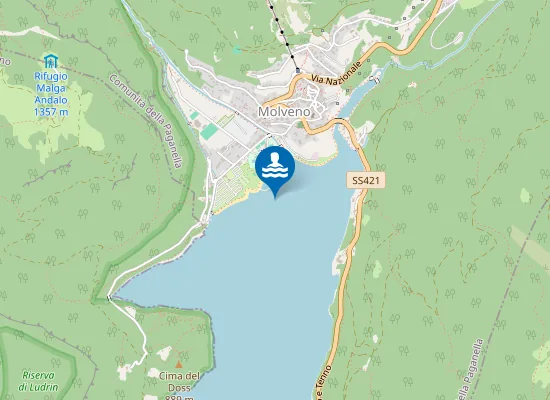 Map of SPIAGGIA CAMPING MOLVENO