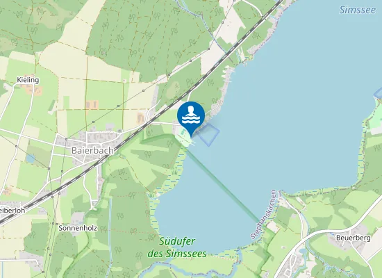 Map of SIMSSEE STEPHANSKIRCHEN BADEBUCHT BAIERBACH