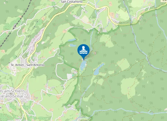 Map of LAGO DI FIE - A NORD, DAVANTI AL PONTILE