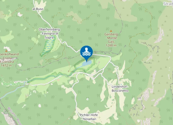 Map of LAGO DI FAVOGNA - LATO NORD, DAVANTI PONTILE