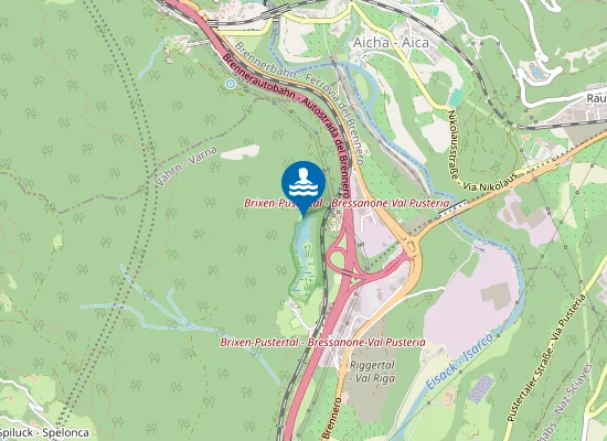 Map of LAGO DI VARNA - A NORD, DAVANTI AL PRATO