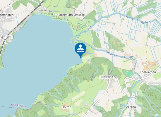 Map of SIMSSEE BAD ENDORF CAMPINGPLATZ STEIN