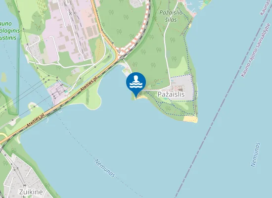 Map of KAUNO MARIU I PAPLUDIMIO