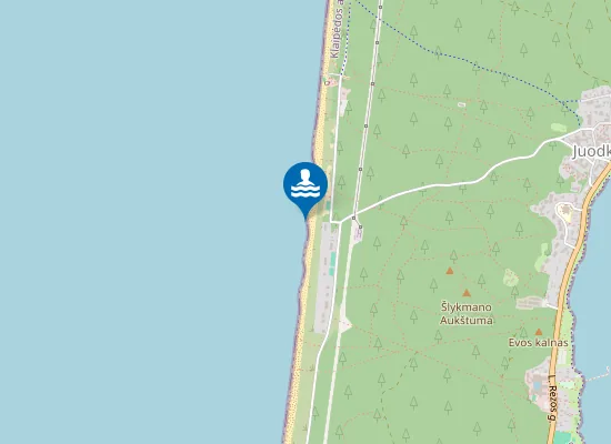 Map of Juodkrantes Papludimio