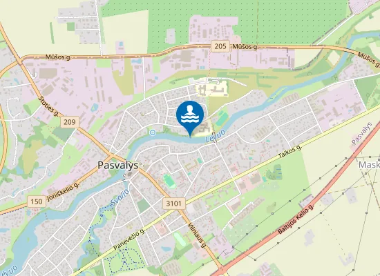 Map of LEVENS PRIE LEVENS PAGRINDINES MOKYKLOS