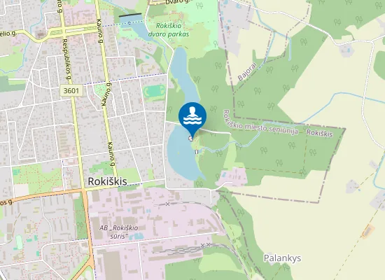 Map of Rokiskio