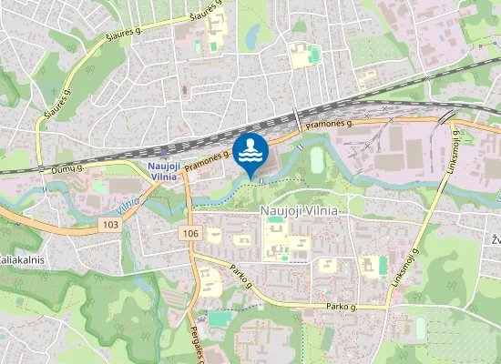 Map of Naujosios Vilnios