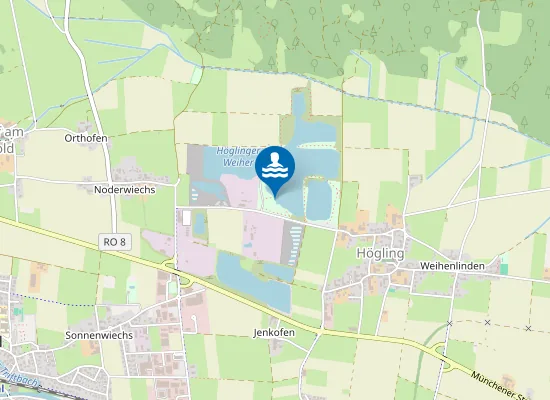 Map of HOEGLINGER WEIHER BRUCKMUEHL LIEGEWIESE