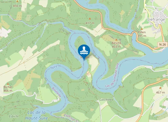 Map of Lac De La Haute Sure-Burgfried