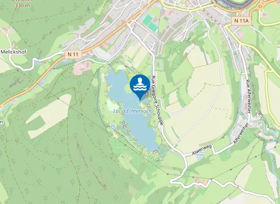 Map of Lac D'echternach - Ponton Grande Île