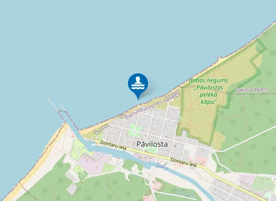 Map of Pāvilosta