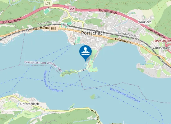 Map of WÖRTHERSEE, PÖRTSCHACH