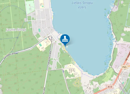 Map of Lielais Stropu Ezers