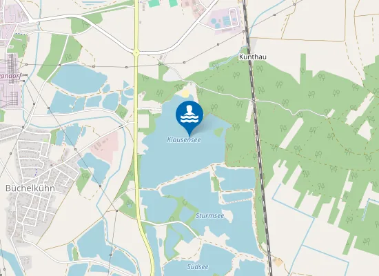 Map of KLAUSENSEE SCHWANDORF DACHELHOFEN BADEPLATZ BEIM BRK