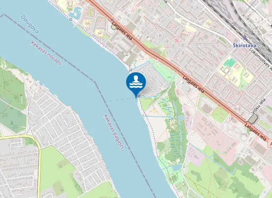 Map of Daugava, Peldvieta "Rumbula"