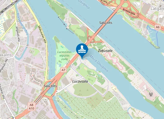 Map of Daugava, Peldvieta "Lucavsalas Līcis"