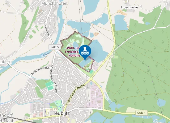 Map of NATURBAD HOELLOHE TEUBLITZ BRUECKE EINGANG