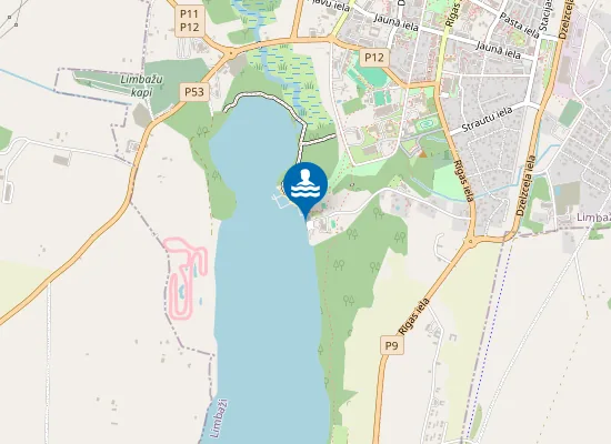 Map of Limbažu Lielezera Peldvieta