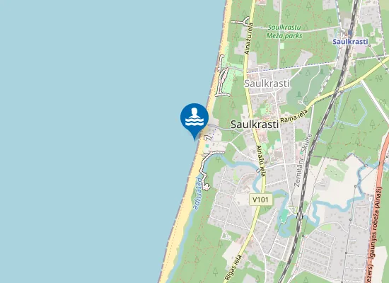 Map of Saulkrastu Centrs