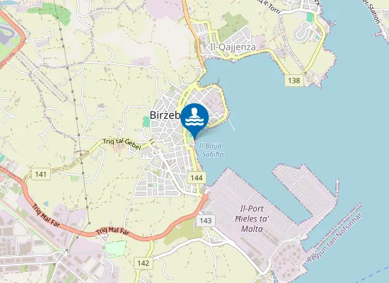 Map of Il-Bajja S-Sabieha Jetty On Right Hand Side