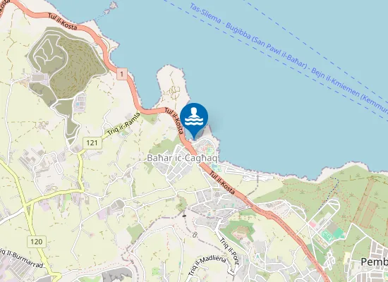 Map of Bahar Ic-Caghaq