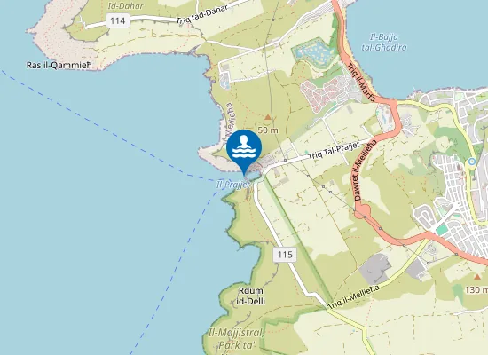 Map of Anchor Bay Il-Prajjiet