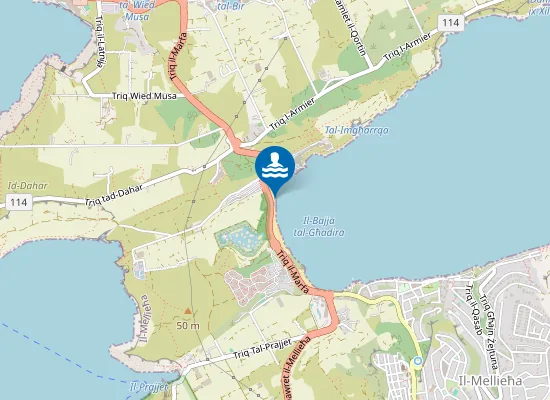 Map of Il-Bajja Tal-Mellieha Opposite Da Tommaso