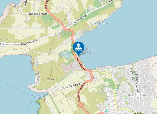 Map of Il-Bajja Tal-Mellieha Opposite Maxima