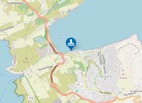 Map of Il-Bajja Tal-Mellieha Dawret It-Tunnara