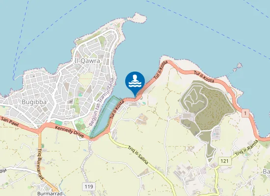 Map of Il-Bajja Tas-Salina Opp Coastline Hotel