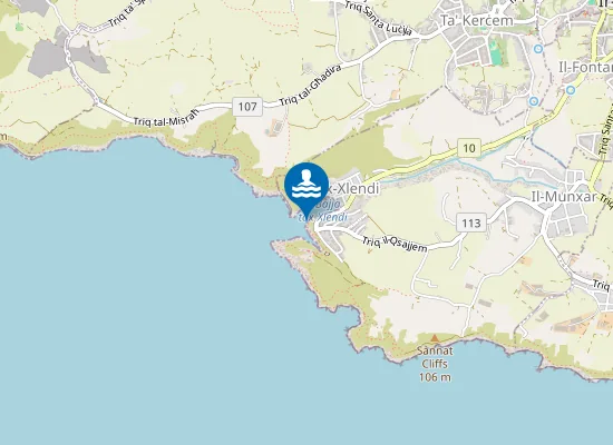 Map of Il-Bajja Tax-Xlendi Il-Kantra