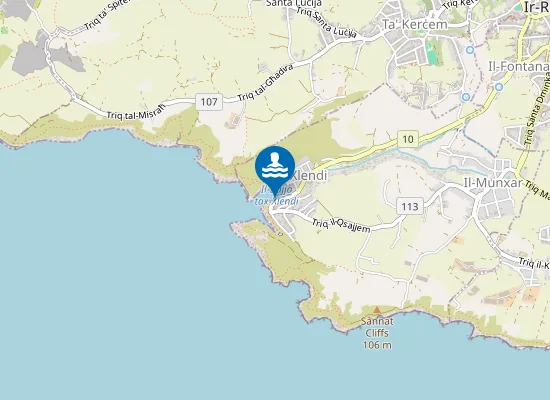 Map of Il-Bajja Tax-Xlendi Opp Ghar Ta Karolina