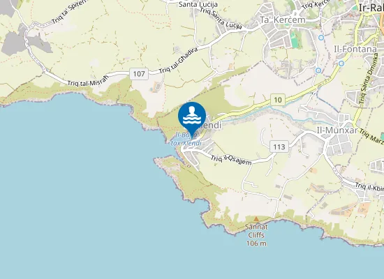 Map of Il-Bajja Tax-Xlendi Lh Side Of Bay