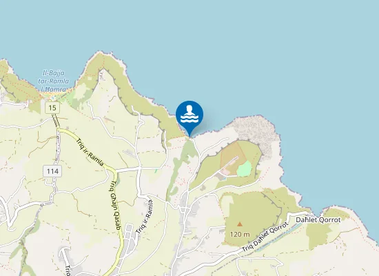 Map of Il-Bajja Ta San Blas