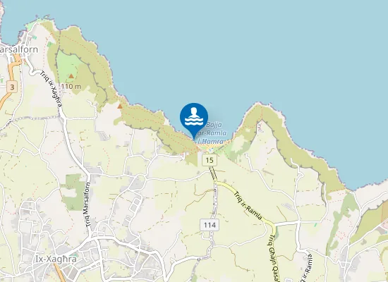 Map of Ir-Ramla L-Hamra Left Side Of Bay