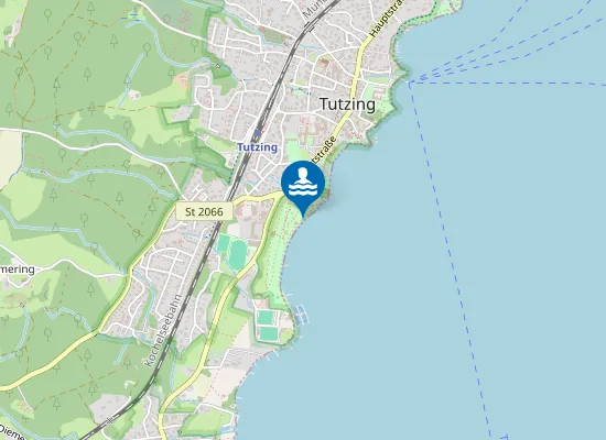 Map of STARNBERGER SEE TUTZING TUTZING SUED