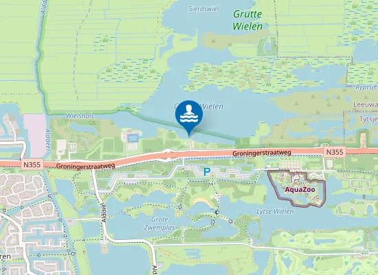 Map of GRUTTE WIELEN, LEEUWARDEN