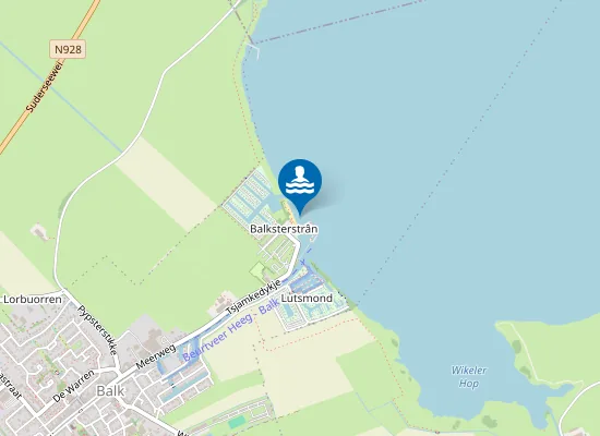 Map of ZWEM- EN SURFCENTRUM BALK, BALK